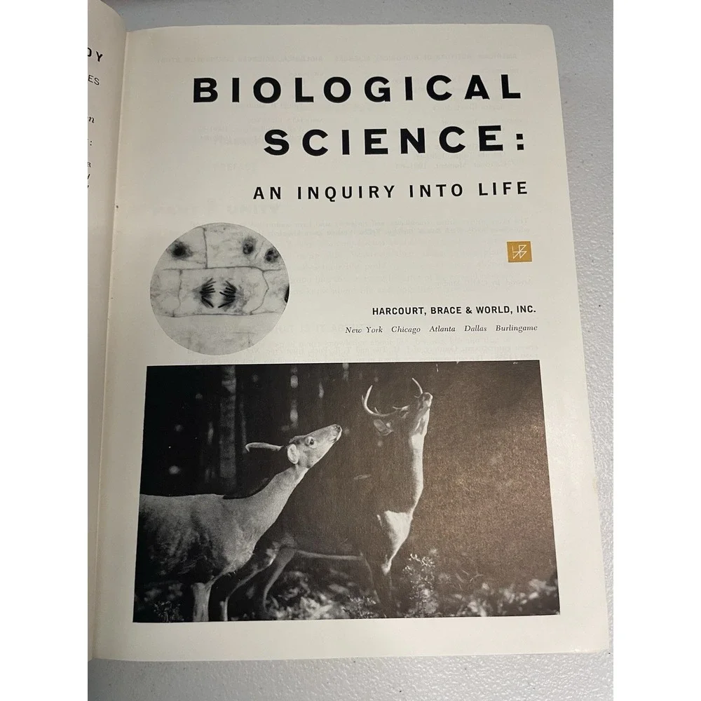 Biological Science An Inquiry Into Life Hardcover Curriculum Study Textbook 1963